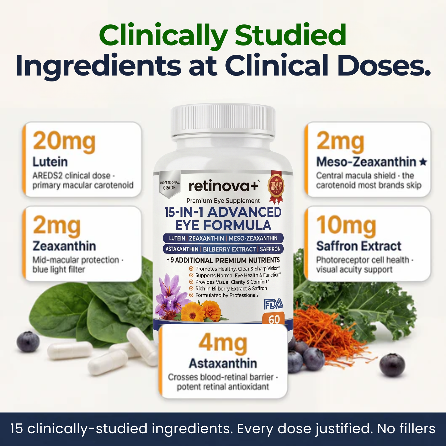 Retinova+ 15-in-1 Advanced Eye Formula