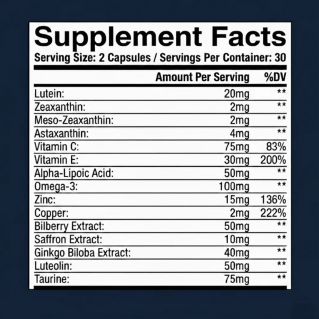 Retinova+ 15-in-1 Advanced Eye Formula