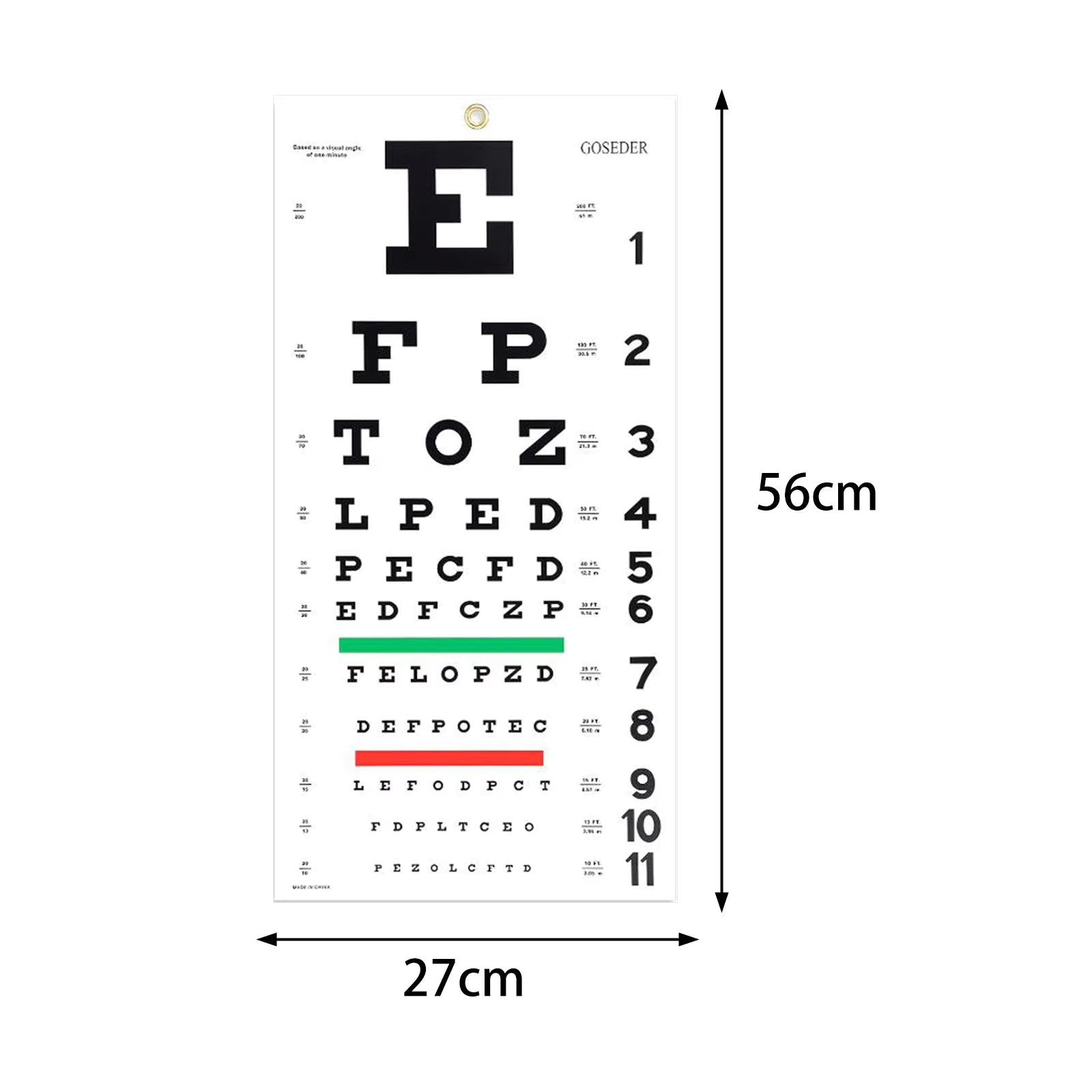 Retinova+ Snellen Eye Chart