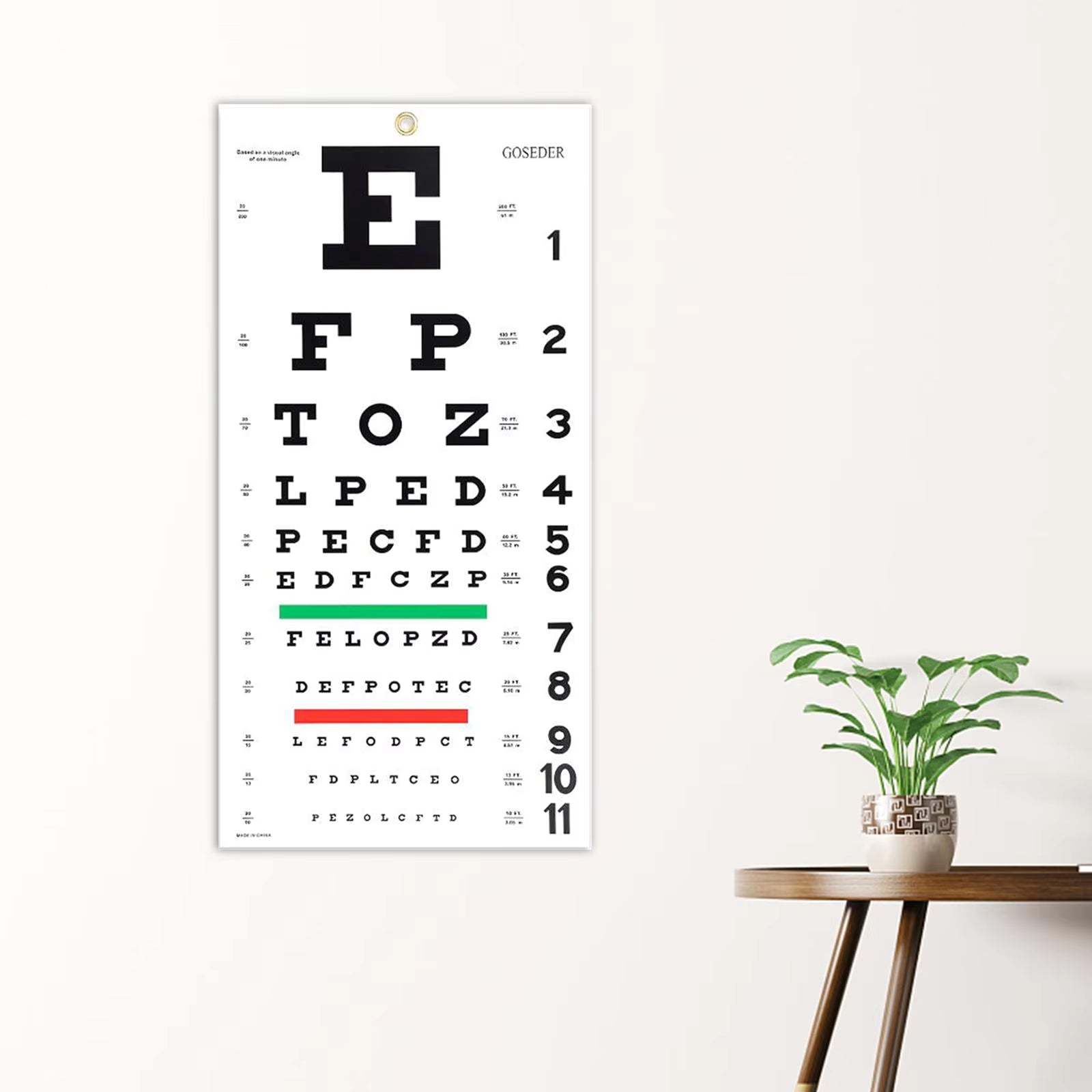 Retinova+ Snellen Eye Chart